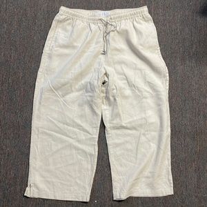 Sag Harbor petite M linen capris